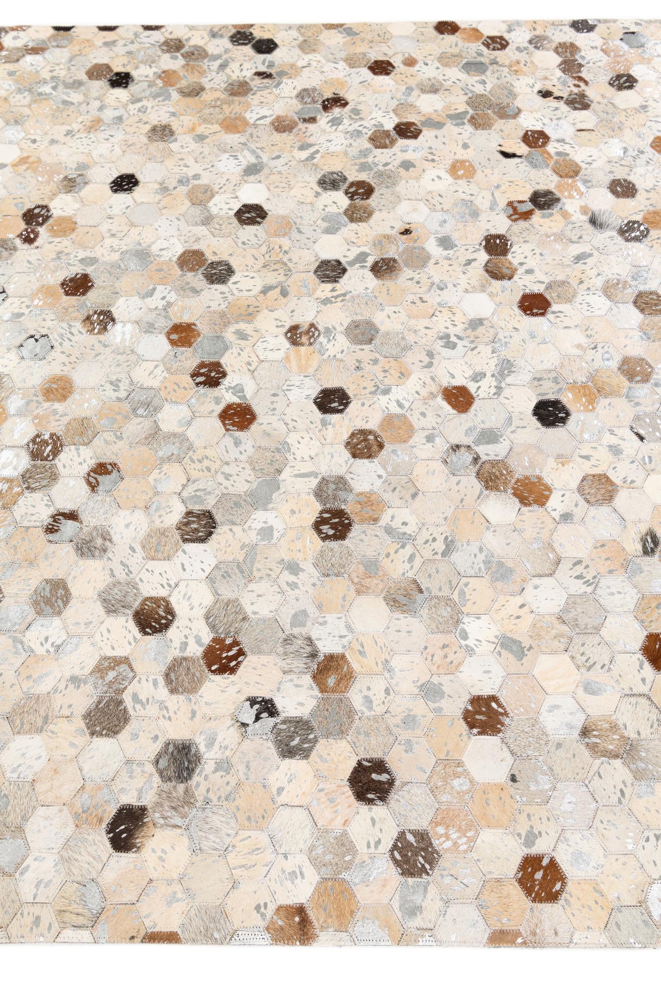 5' 4 x 7' 5 Cowhide Stocks Rug