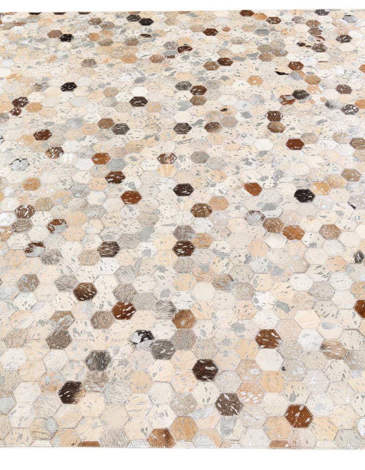 Detail image of 5' 4 x 7' 5 Cowhide Stocks Rug