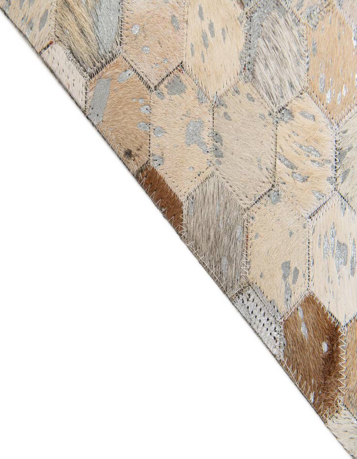 Detail image of 5' 4 x 7' 5 Cowhide Stocks Rug