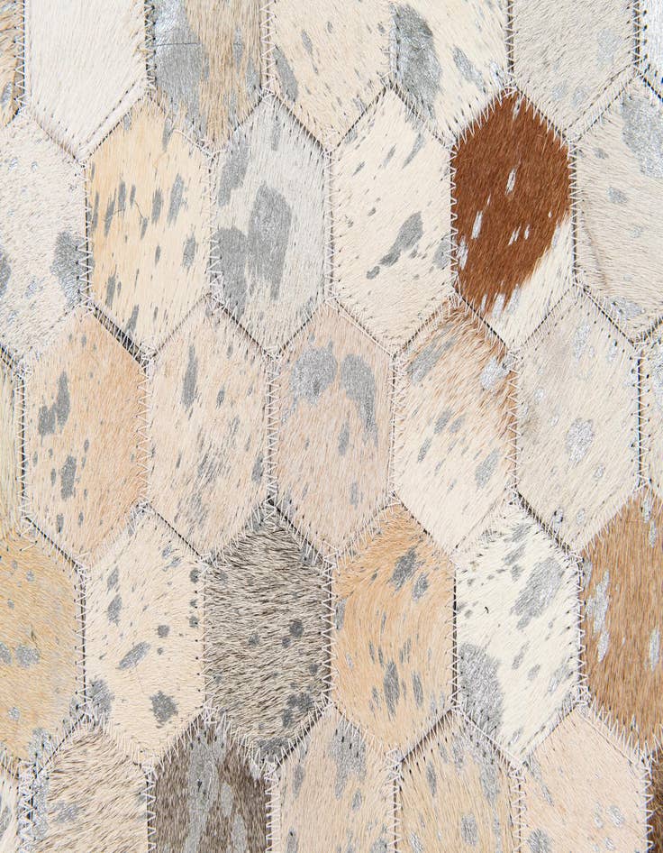 Detail image of 5' 4 x 7' 5 Cowhide Stocks Rug