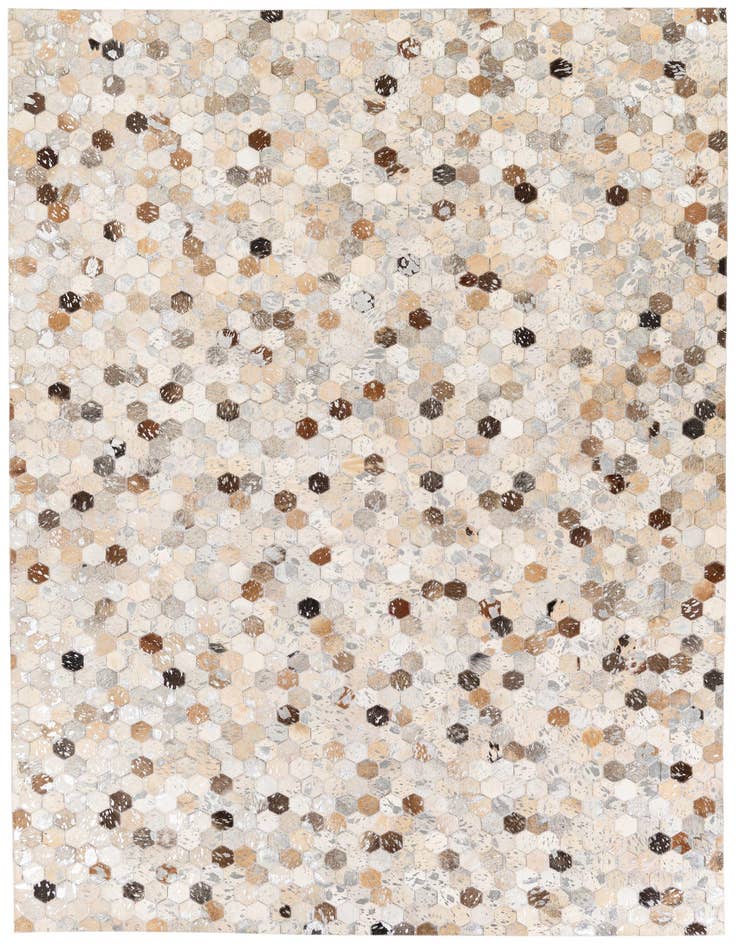 Detail image of 5' 4 x 7' 5 Cowhide Stocks Rug