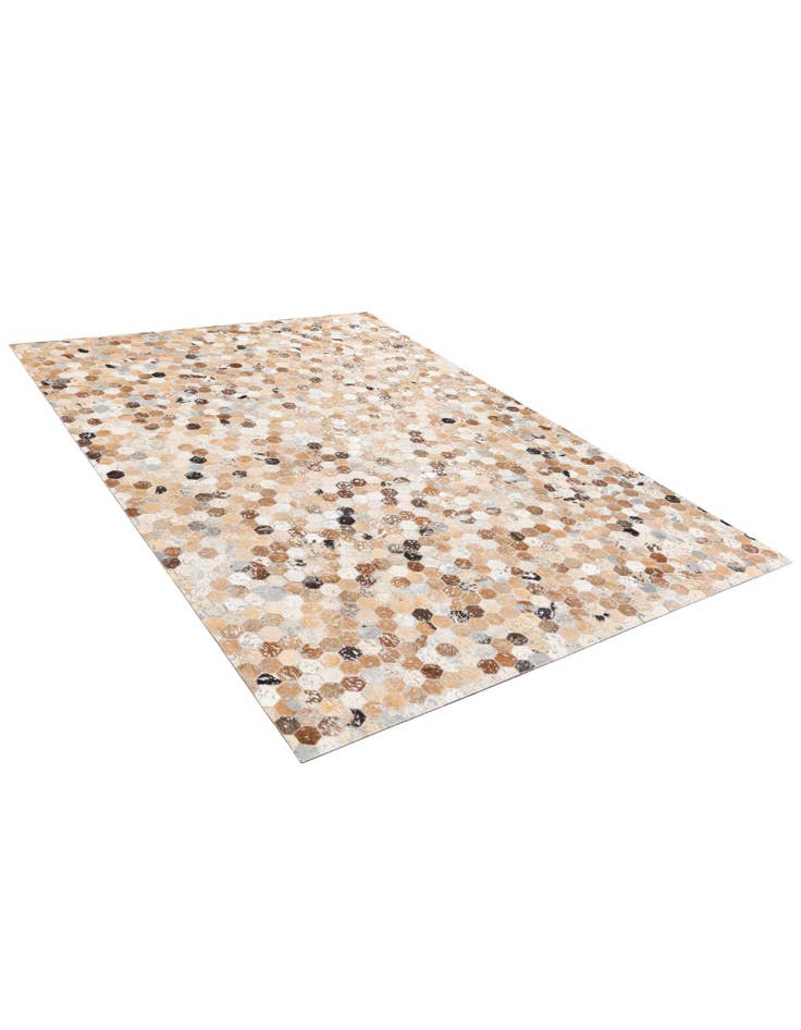 Detail image of 5' 4 x 7' 7 Cowhide Stocks Rug