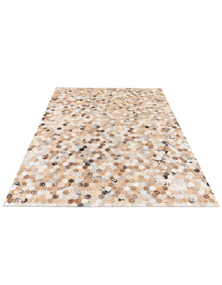 Detail image of 5' 4 x 7' 7 Cowhide Stocks Rug