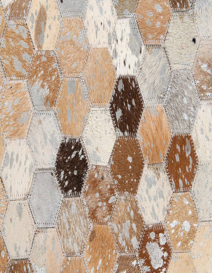 Detail image of 5' 4 x 7' 7 Cowhide Stocks Rug