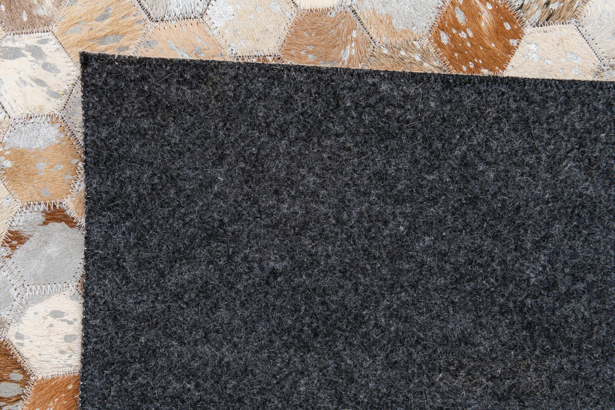 5' 4 x 7' 7 Cowhide Stocks Rug