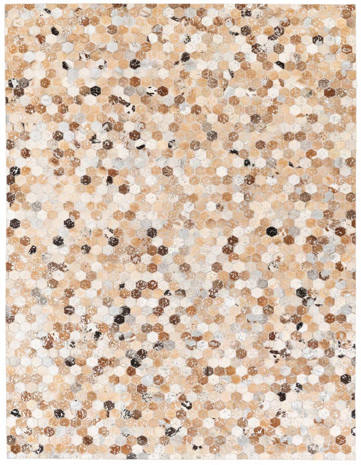 Detail image of 5' 4 x 7' 7 Cowhide Stocks Rug