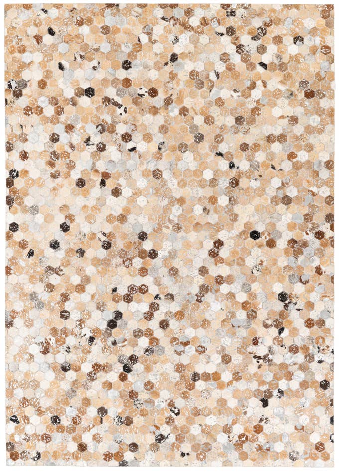 Detail image of 5' 4 x 7' 7 Cowhide Stocks Rug