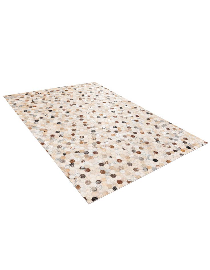 Detail image of 5' 4 x 7' 7 Cowhide Stocks Rug