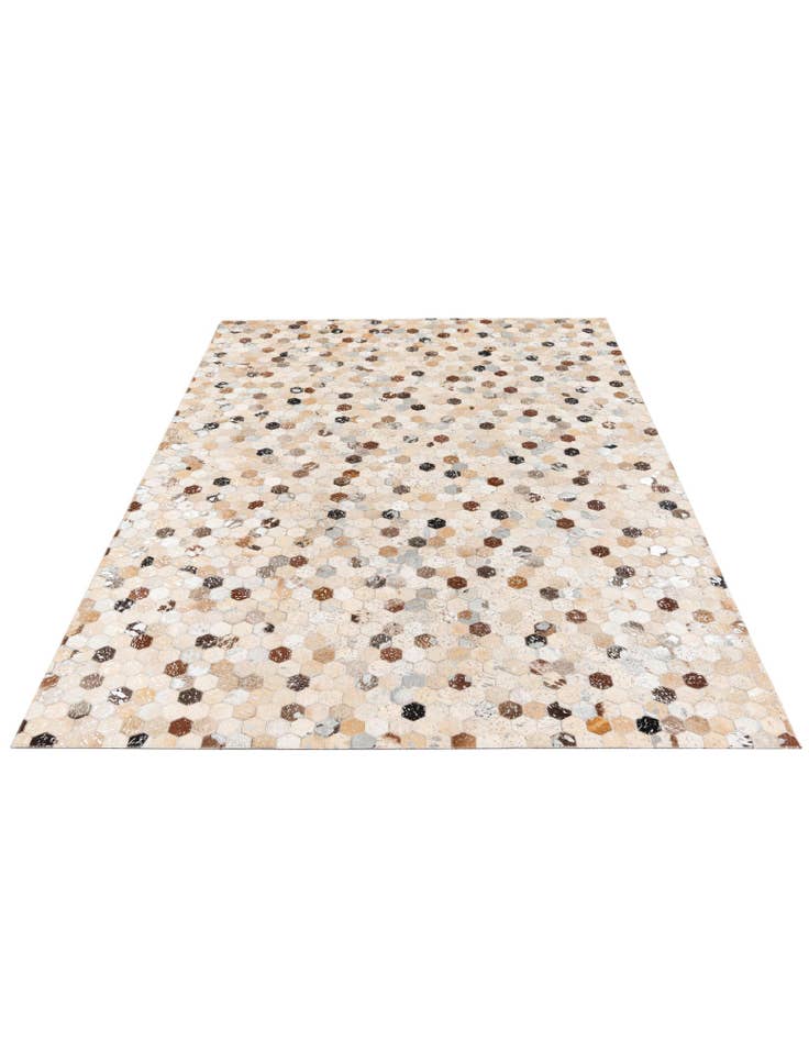 Detail image of 5' 4 x 7' 7 Cowhide Stocks Rug