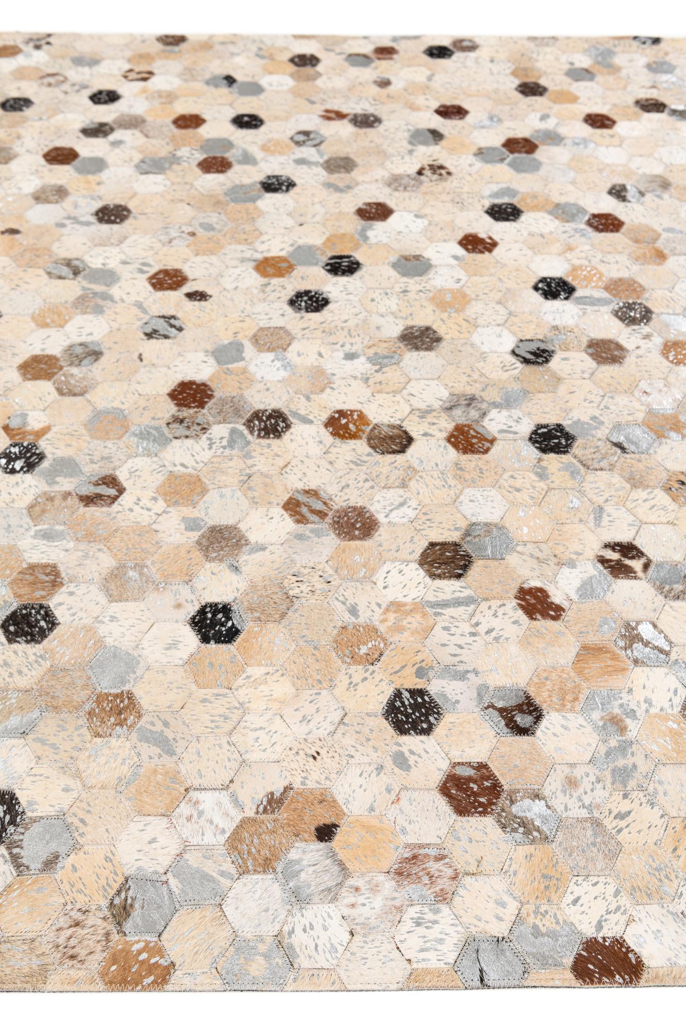 5' 4 x 7' 7 Cowhide Stocks Rug