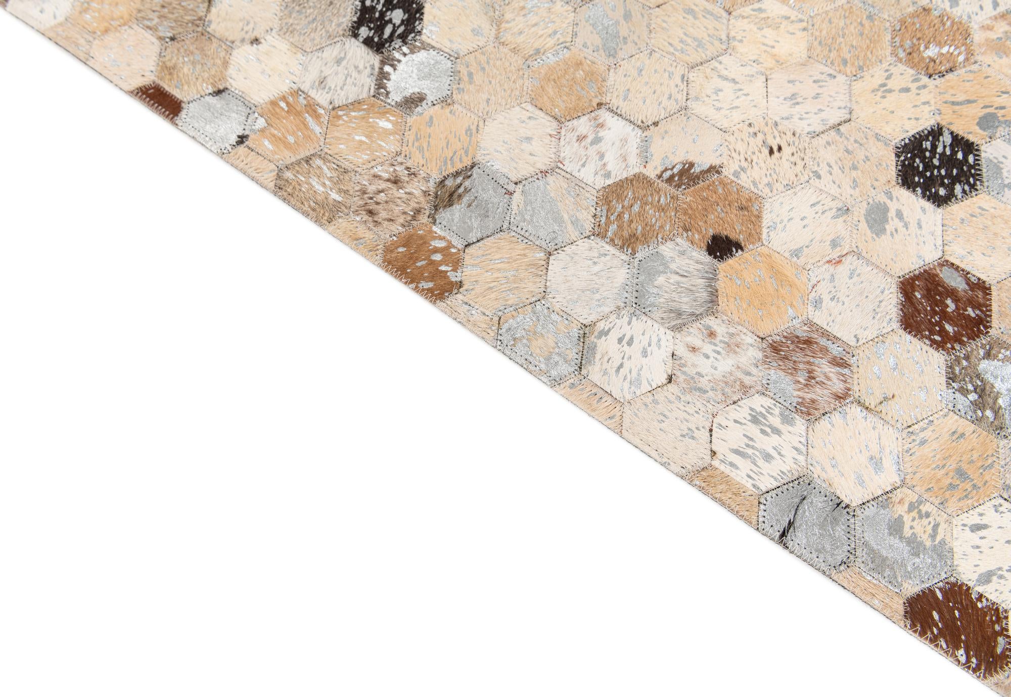 5' 4 x 7' 7 Cowhide Stocks Rug