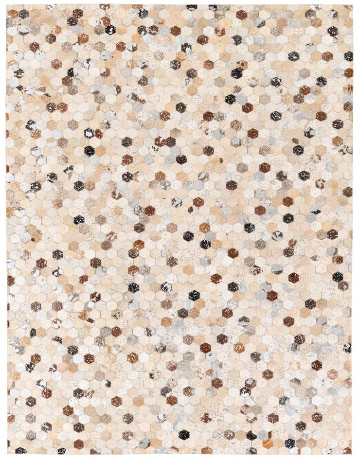 Detail image of 5' 4 x 7' 7 Cowhide Stocks Rug