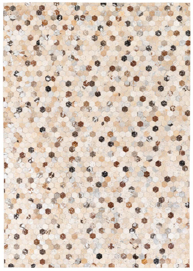 Detail image of 5' 4 x 7' 7 Cowhide Stocks Rug