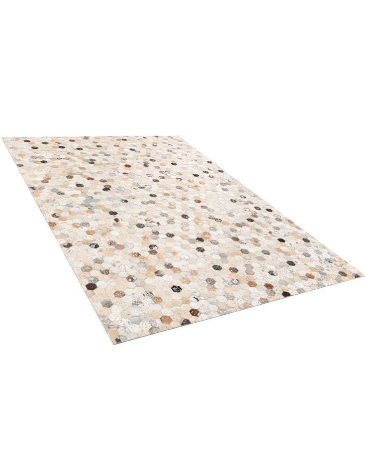 Detail image of 5' 3 x 7' 6 Cowhide Stocks Rug