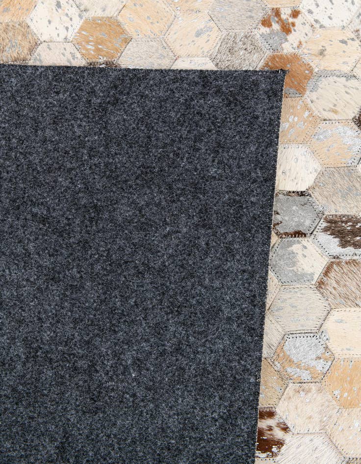 Detail image of 5' 3 x 7' 6 Cowhide Stocks Rug