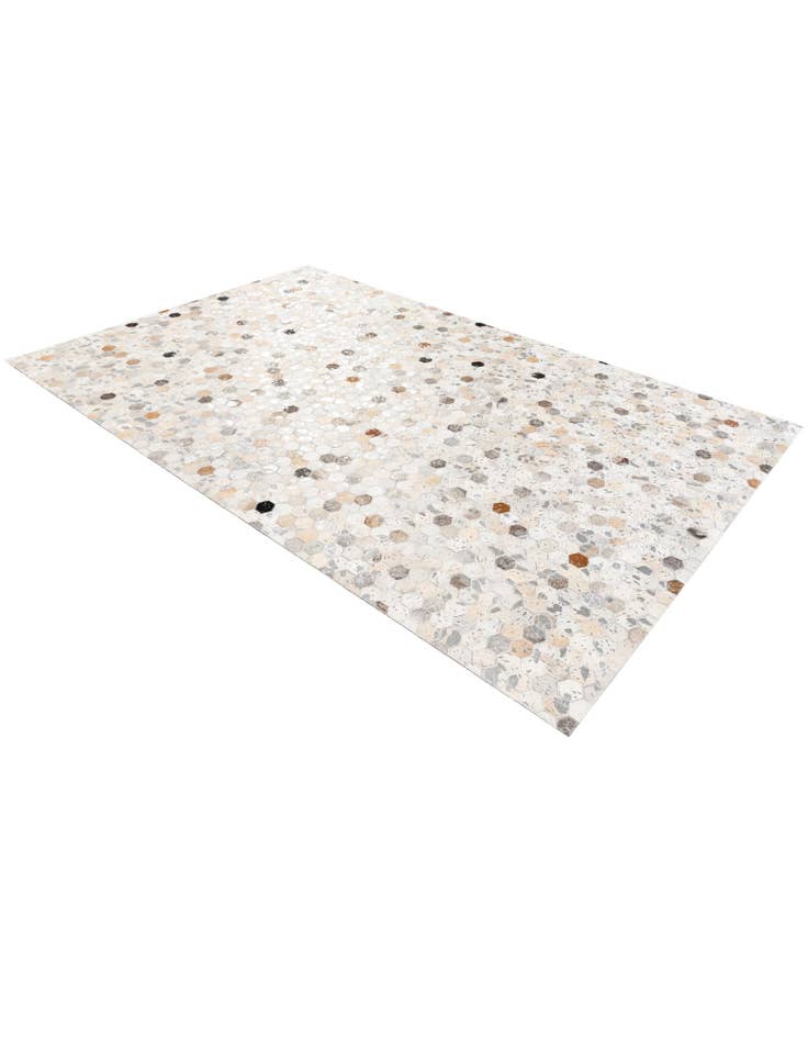 Detail image of 5' 2 x 8' Cowhide Stocks Rug