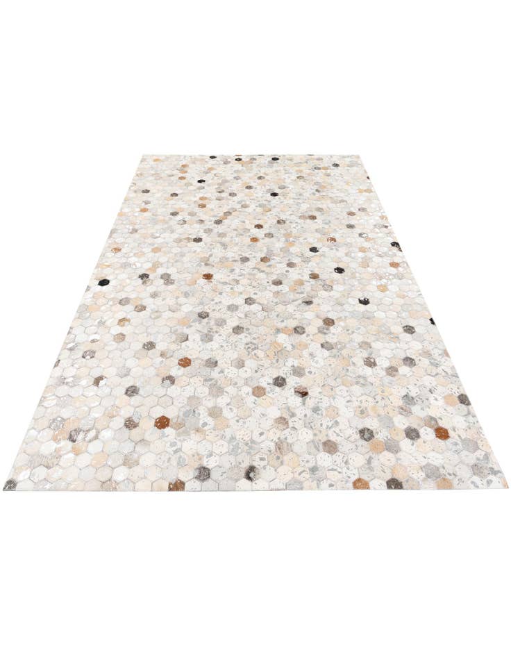 Detail image of 5' 2 x 8' Cowhide Stocks Rug