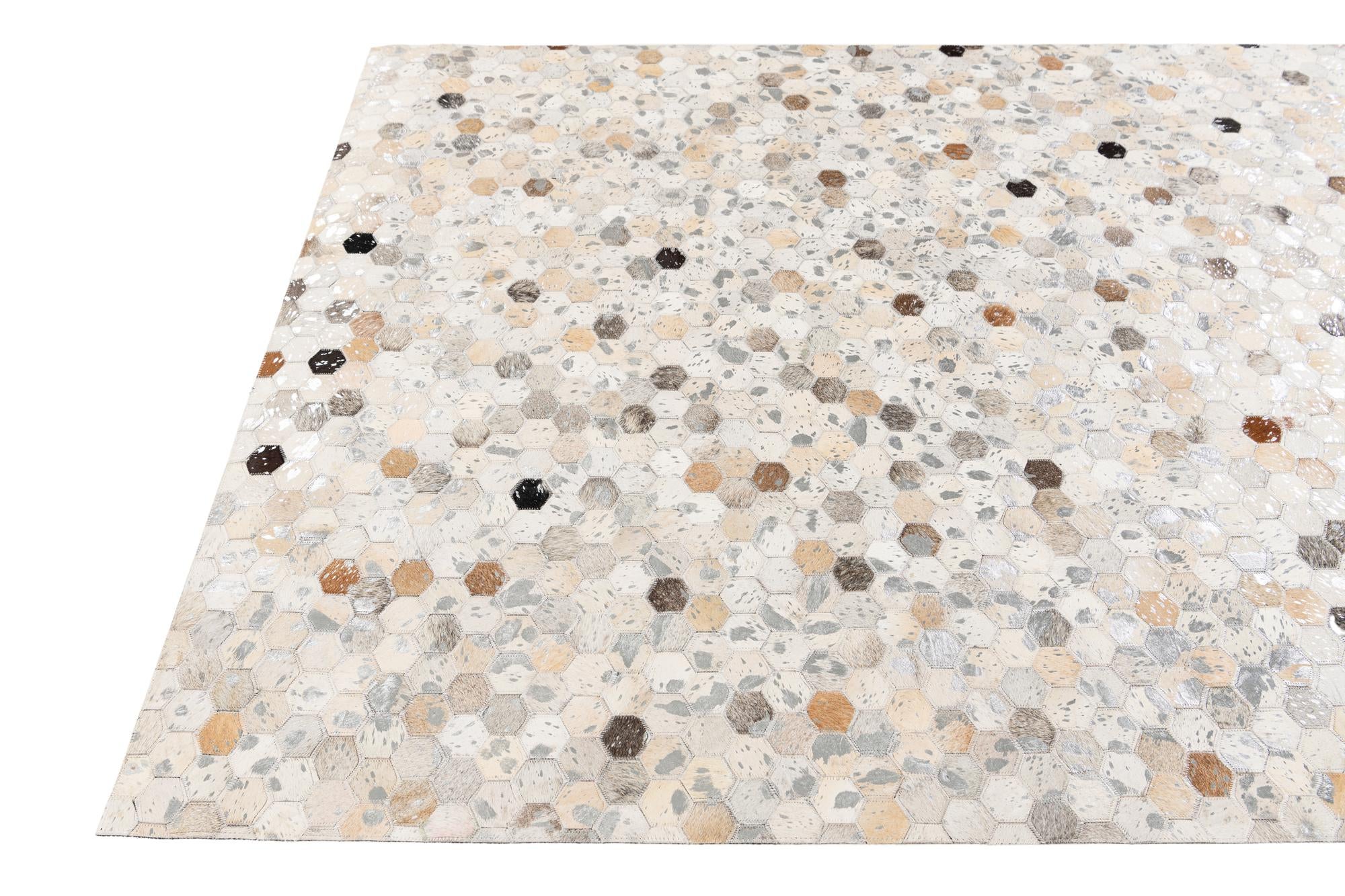 5' 2 x 8' Cowhide Stocks Rug