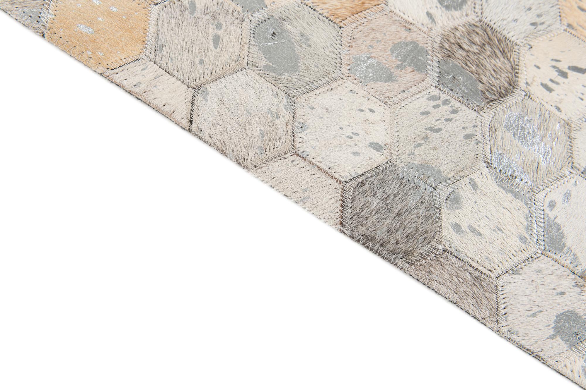 5' 2 x 8' Cowhide Stocks Rug