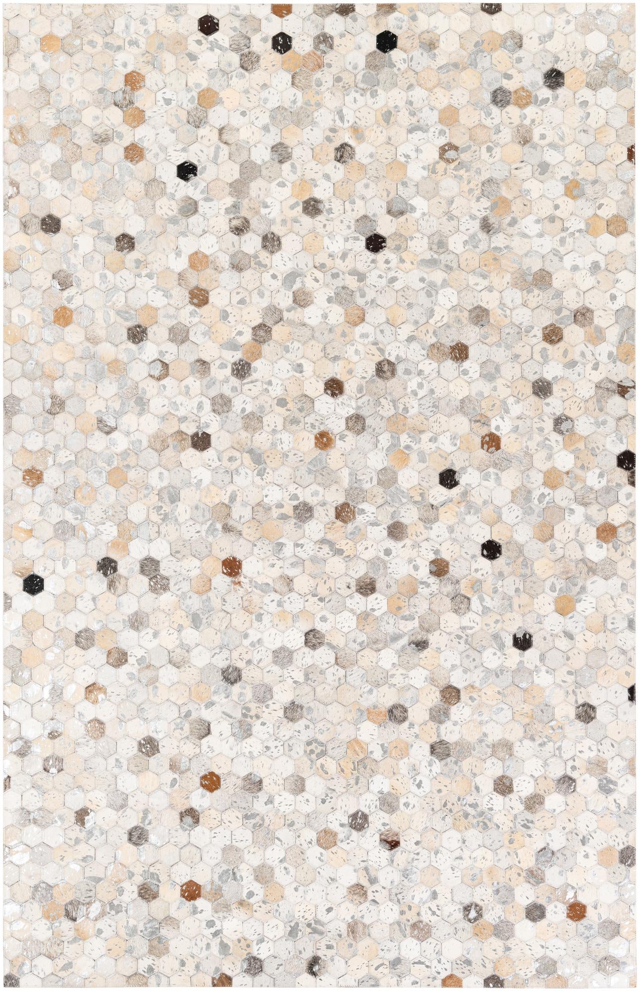 5' 2 x 8' Cowhide Stocks Rug