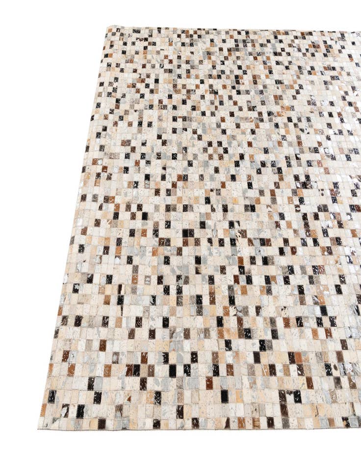 Detail image of 5' 5 x 7' 6 Cowhide Stocks Rug