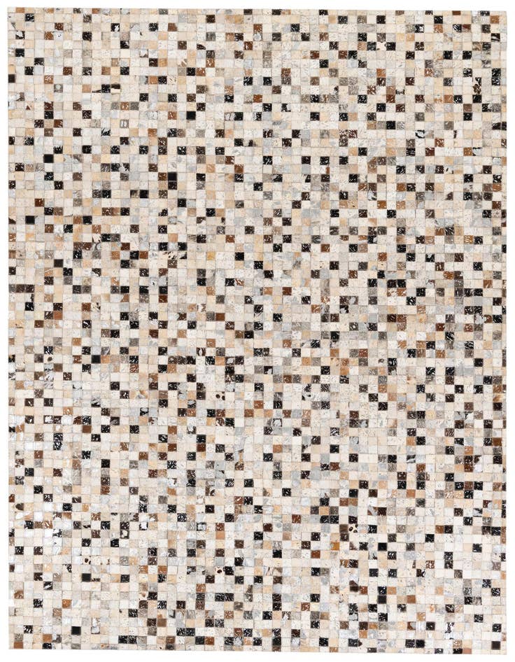 Detail image of 5' 5 x 7' 6 Cowhide Stocks Rug