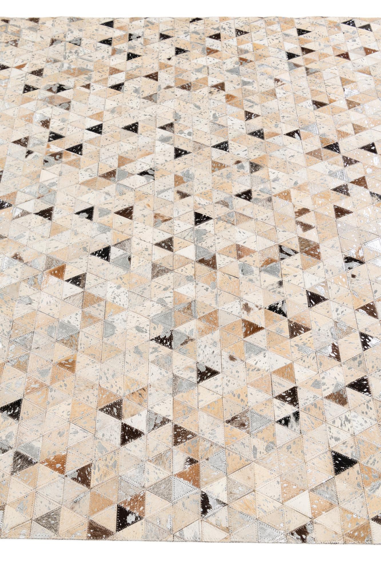 5' 4 x 7' 7 Cowhide Stocks Rug