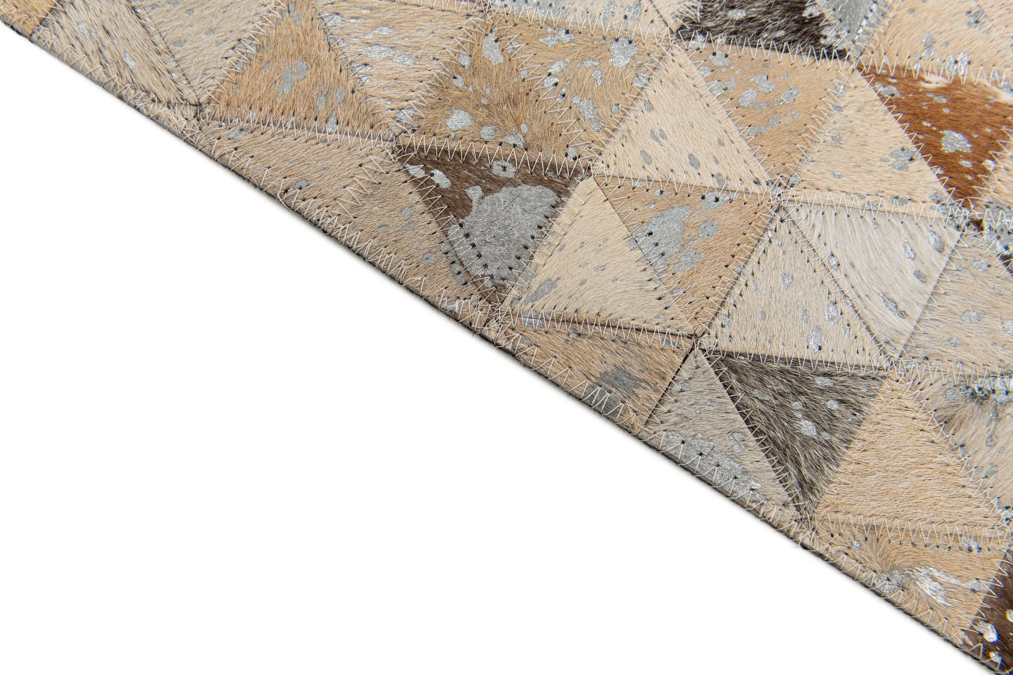 5' 4 x 7' 7 Cowhide Stocks Rug