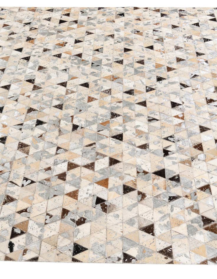 Detail image of 5' 3 x 7' 5 Cowhide Stocks Rug