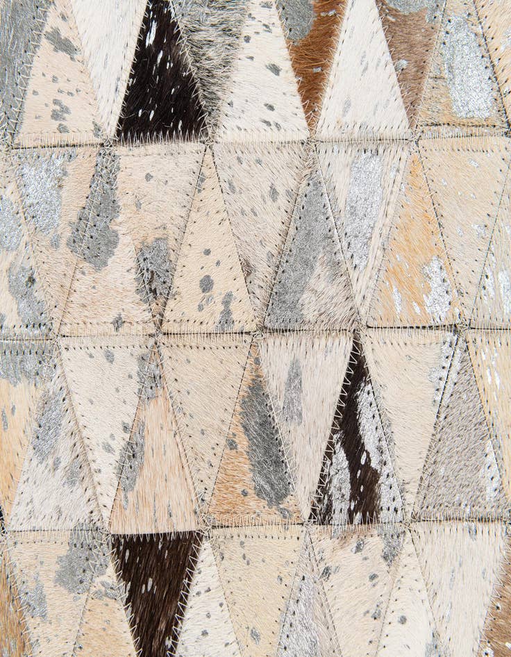 Detail image of 5' 3 x 7' 5 Cowhide Stocks Rug