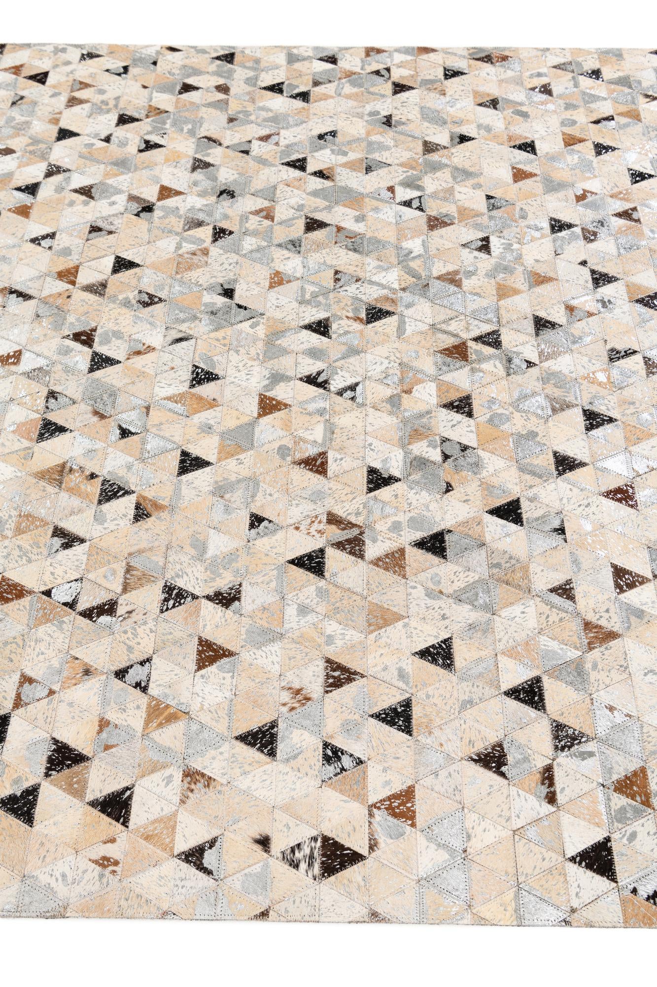5' 3 x 7' 6 Cowhide Stocks Rug