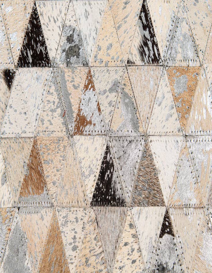 Detail image of 5' 3 x 7' 6 Cowhide Stocks Rug