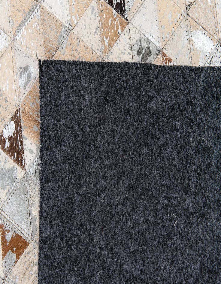 Detail image of 5' 3 x 7' 6 Cowhide Stocks Rug