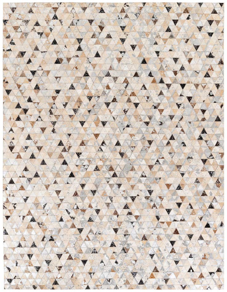 Detail image of 5' 3 x 7' 6 Cowhide Stocks Rug