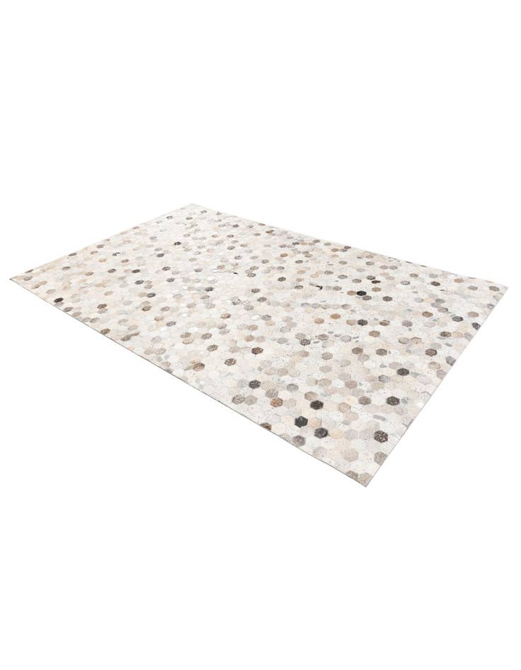 Detail image of 4' 11 x 7' 11 Cowhide Stocks Rug