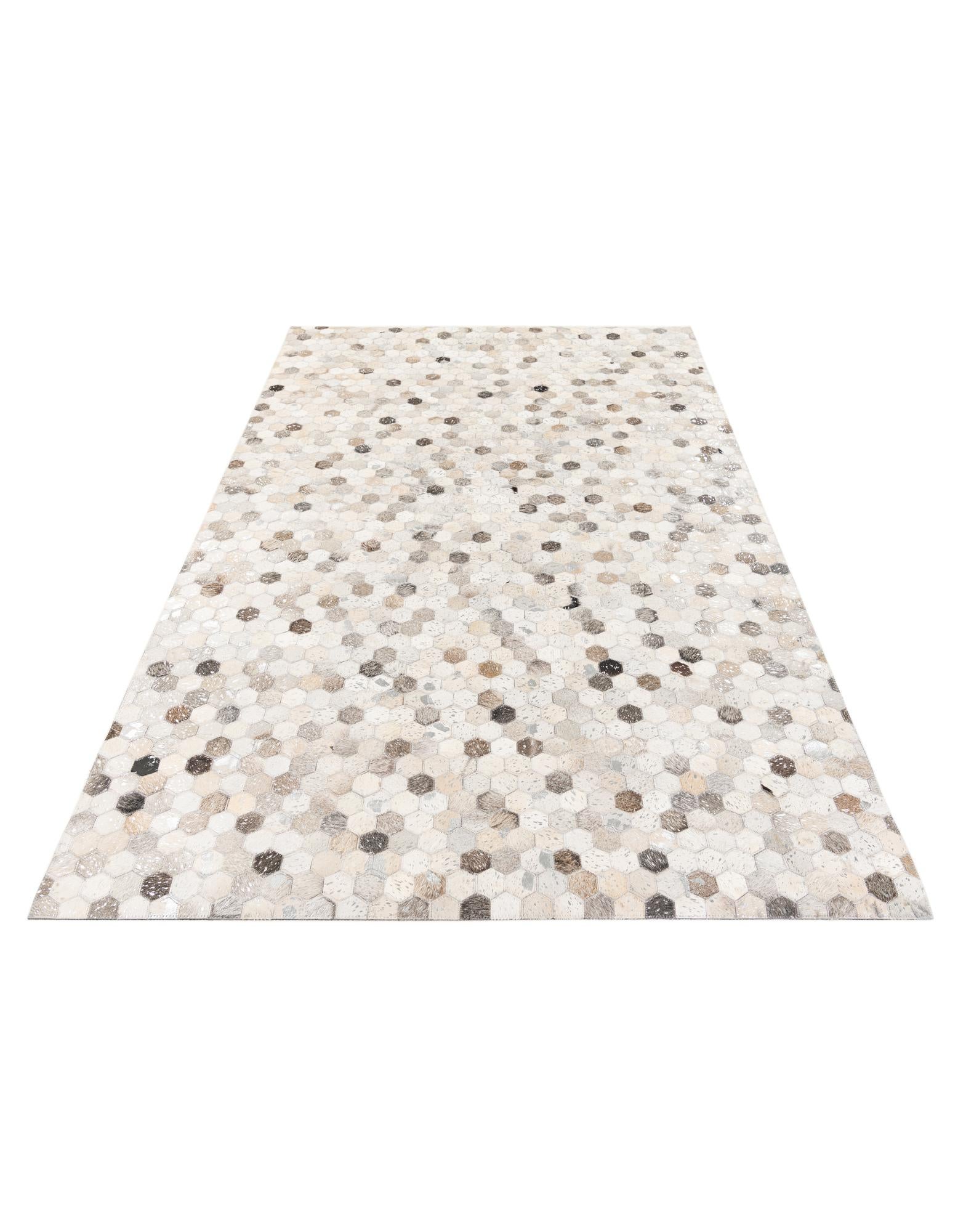 4' 11 x 7' 11 Cowhide Stocks Rug