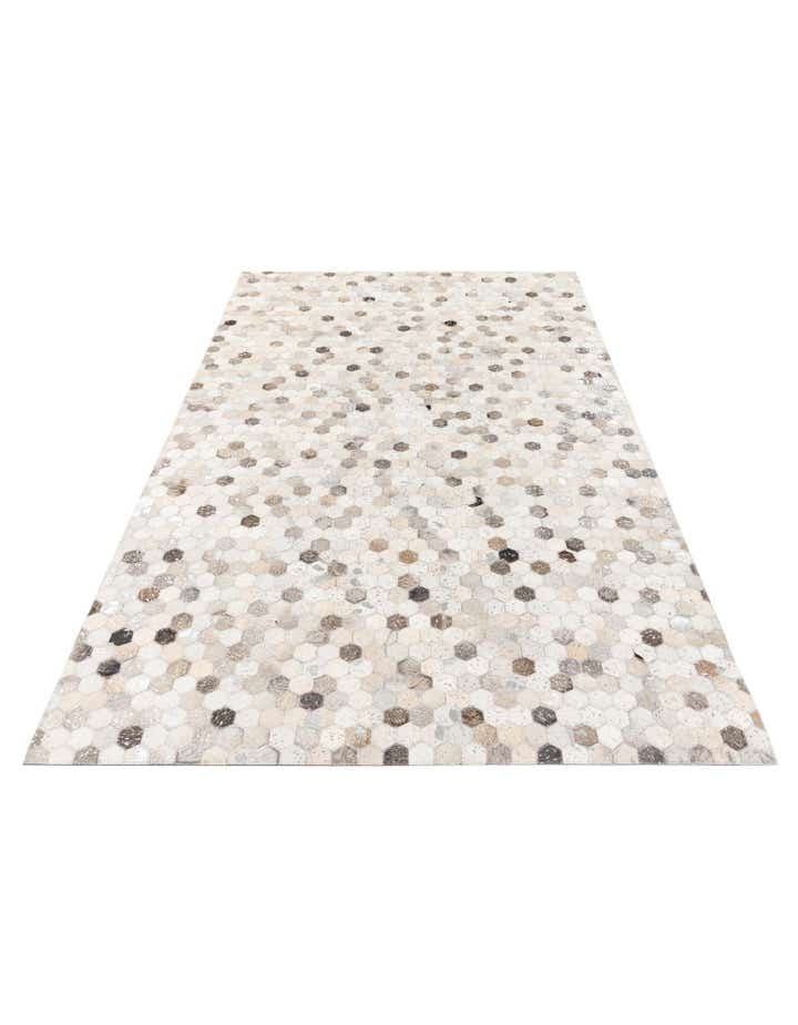 4' 11 x 7' 11 Cowhide Stocks Rug