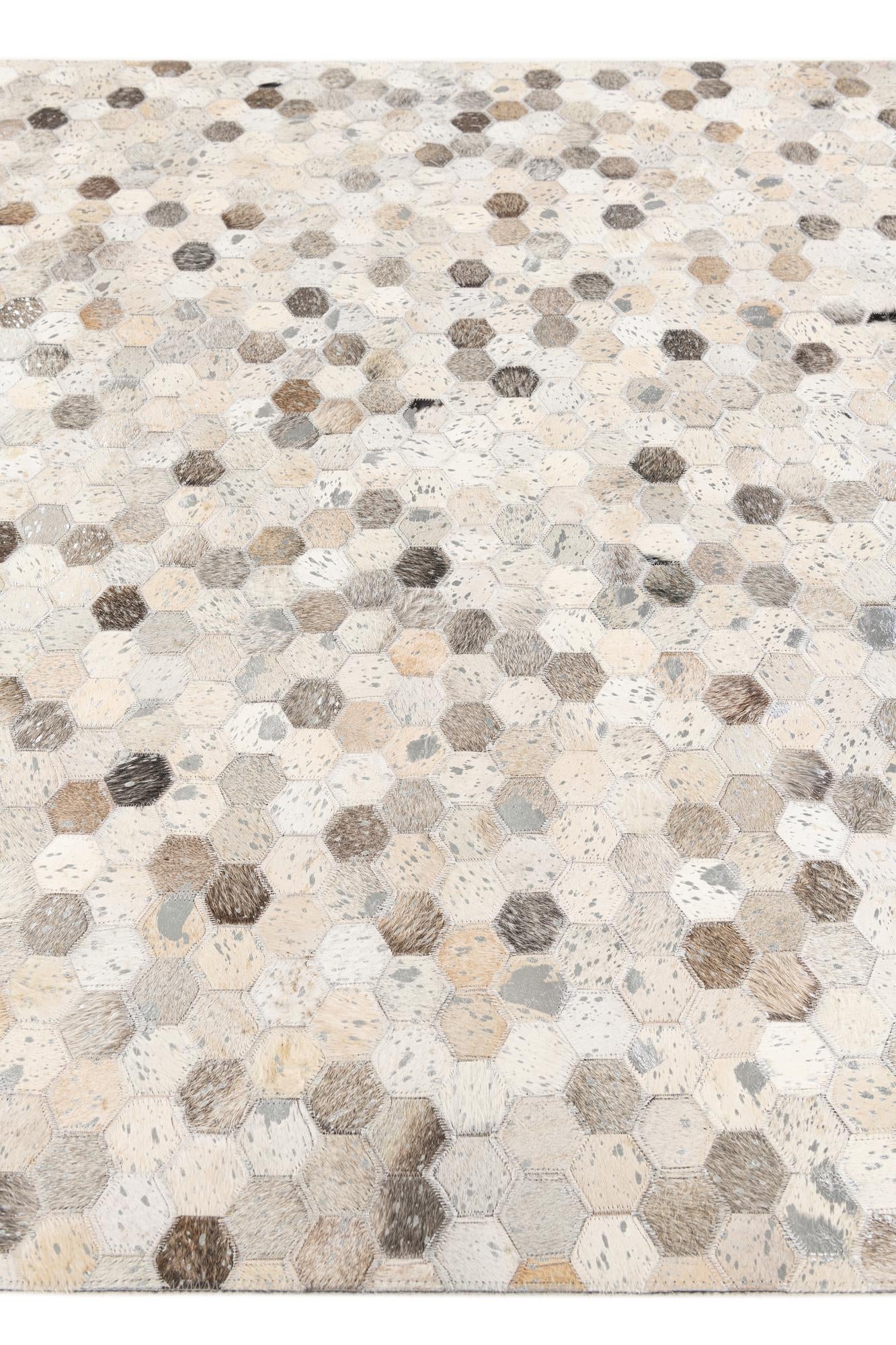4' 11 x 7' 11 Cowhide Stocks Rug