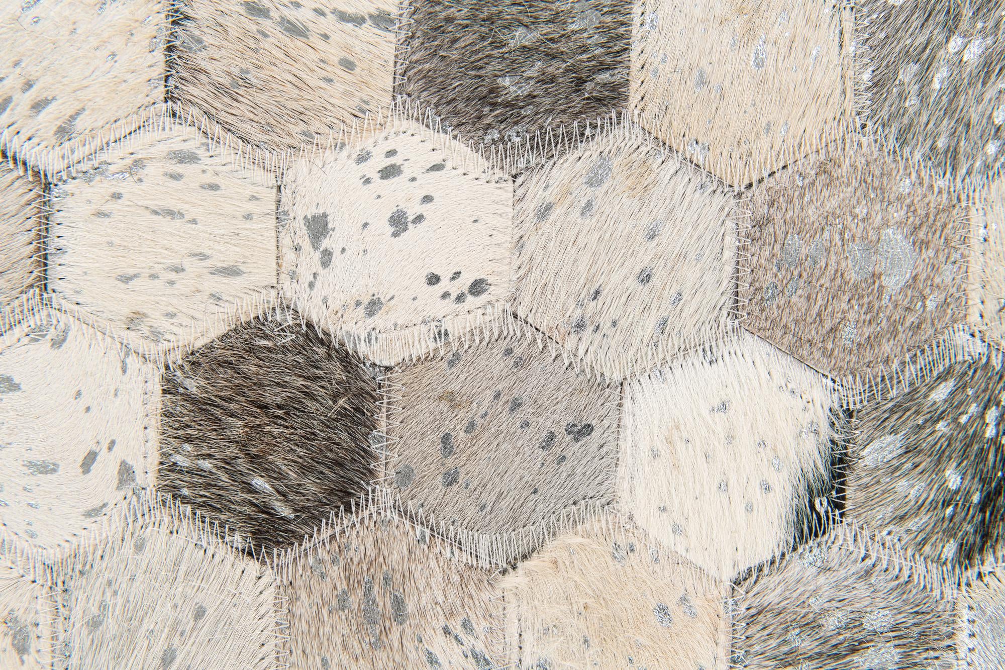 4' 11 x 7' 11 Cowhide Stocks Rug