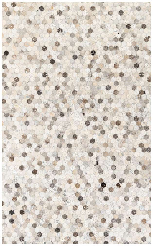 4' 11 x 7' 11 Cowhide Stocks Rug