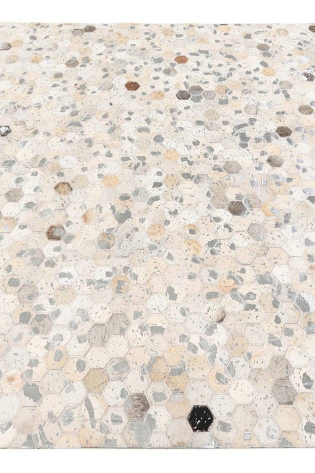 Detail image of 5' 1 x 8' Cowhide Stocks Rug