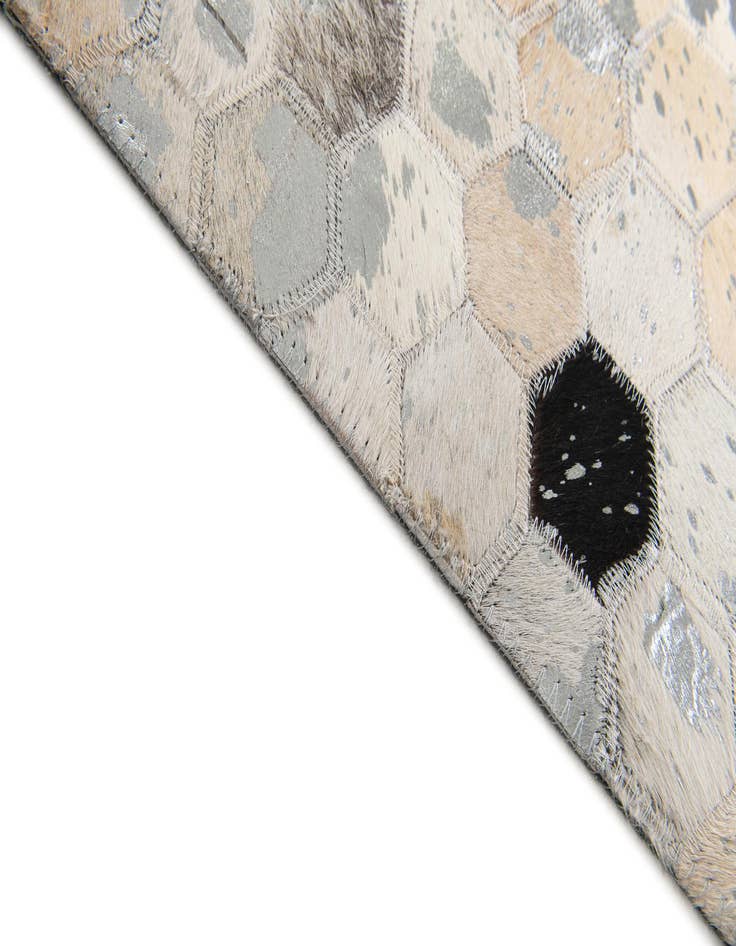 Detail image of 5' 1 x 8' Cowhide Stocks Rug