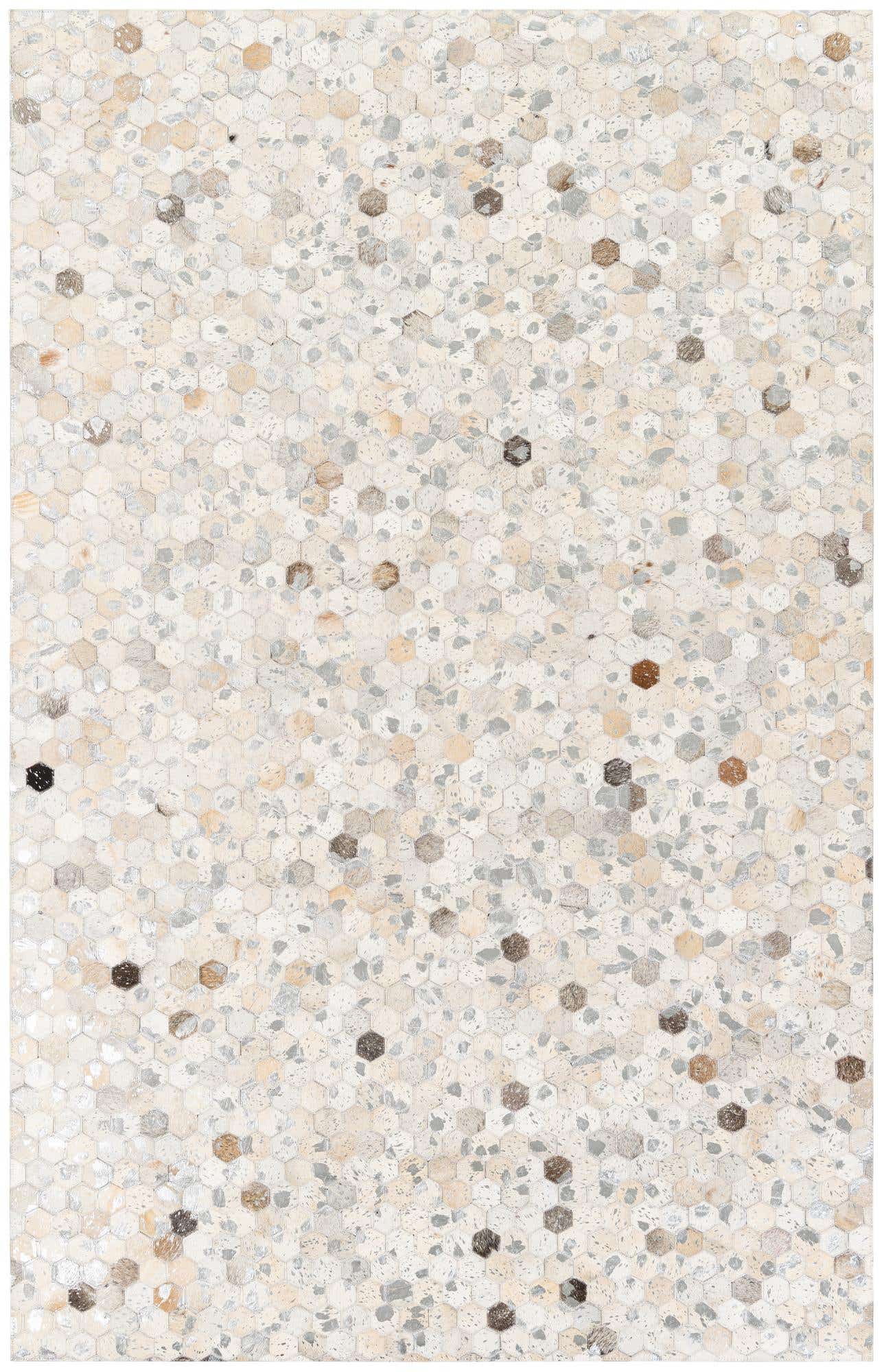 5' 1 x 8' Cowhide Stocks Rug