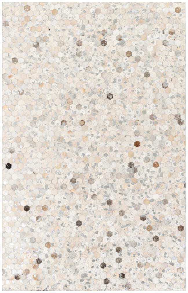 5' 1 x 8' Cowhide Stocks Rug