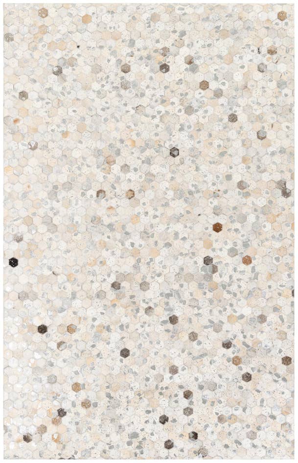 Detail image of 5' 1 x 8' Cowhide Stocks Rug