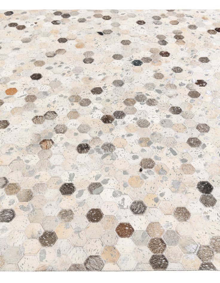 Detail image of 5' 1 x 8' Cowhide Stocks Rug