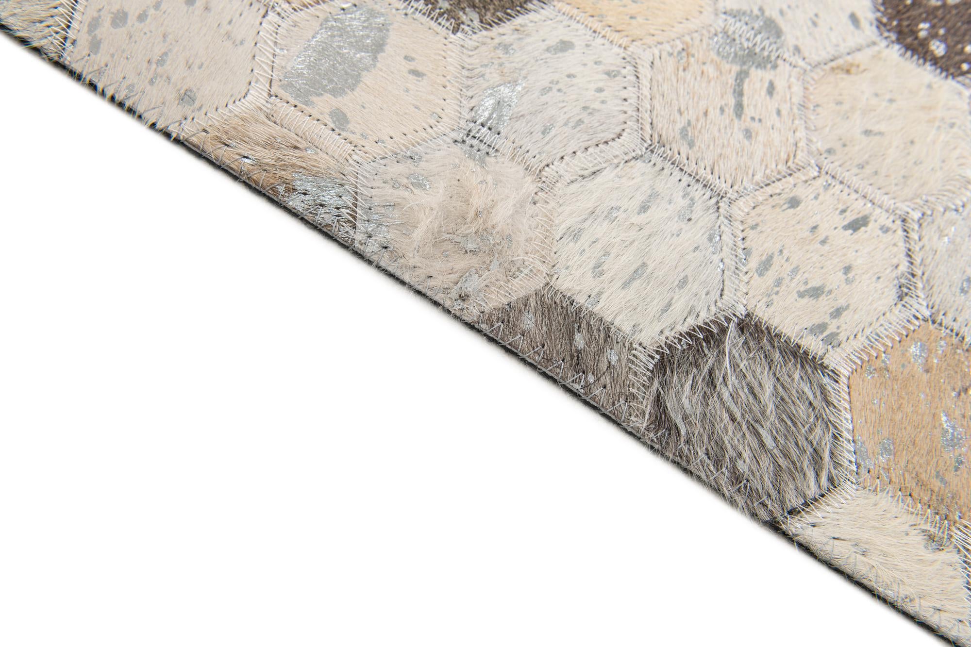 5' 1 x 8' Cowhide Stocks Rug
