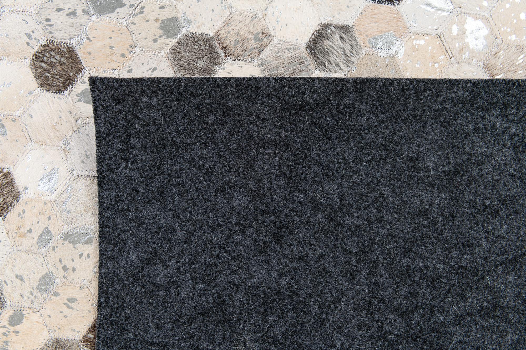5' 1 x 8' Cowhide Stocks Rug