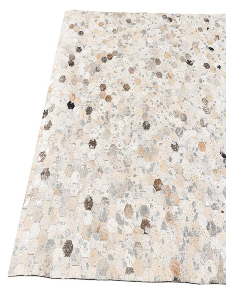 Detail image of 5' 1 x 8' Cowhide Stocks Rug