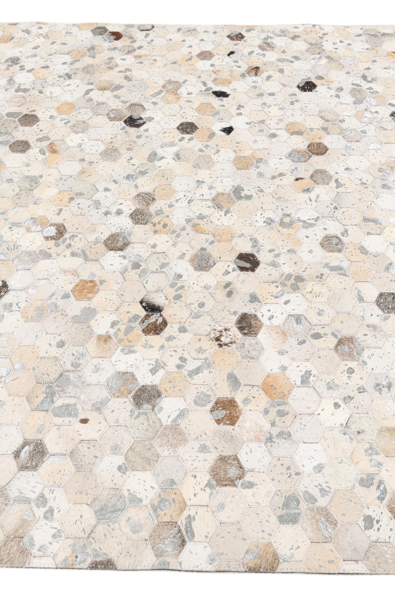 5' 1 x 8' Cowhide Stocks Rug